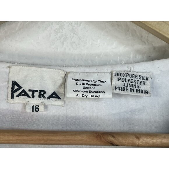vintage PATRA Diamond shape Sequiend all over Sparkling Jacket sz 16 - Picture 8 of 9